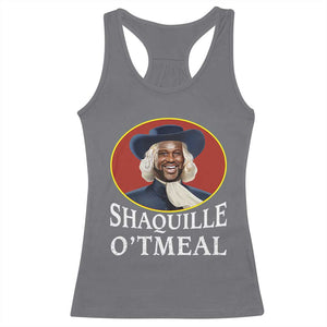 Funny Shaquille Oatmeal Racerback Tank Top Shaq O'neal Meme Cereal Parody TS02 Charcoal Print Your Wear
