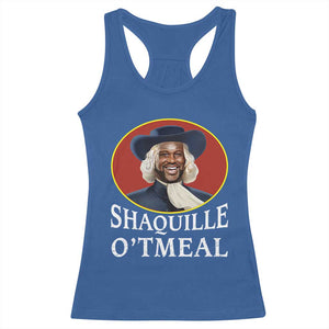 Funny Shaquille Oatmeal Racerback Tank Top Shaq O'neal Meme Cereal Parody TS02 Royal Blue Print Your Wear