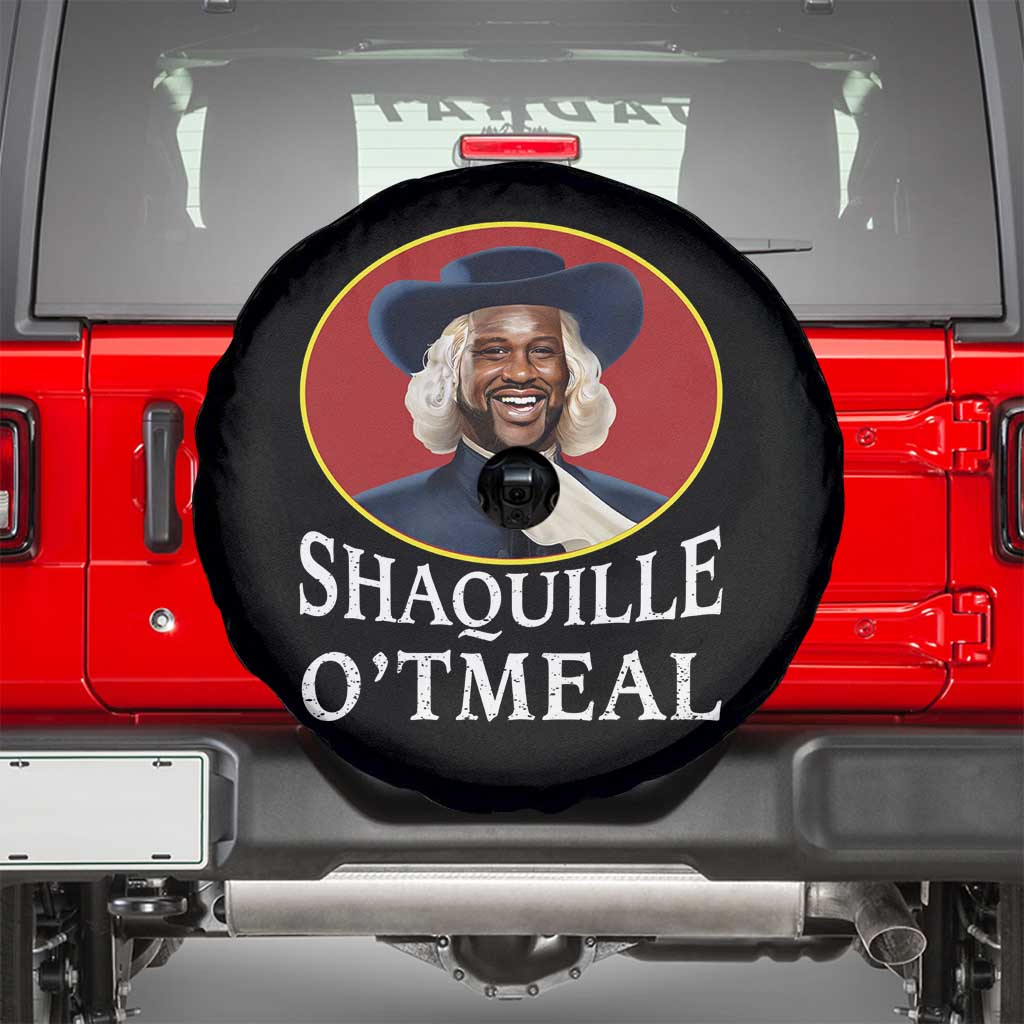 Funny Shaquille Oatmeal Spare Tire Cover Shaq O'neal Meme Cereal Parody TS02 Black Print Your Wear