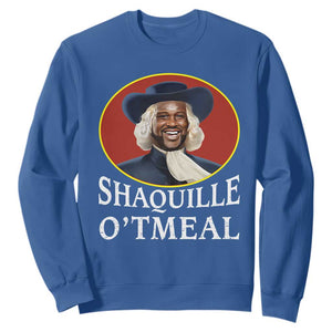 Funny Shaquille Oatmeal Sweatshirt Shaq O'neal Meme Cereal Parody TS02 Royal Blue Print Your Wear
