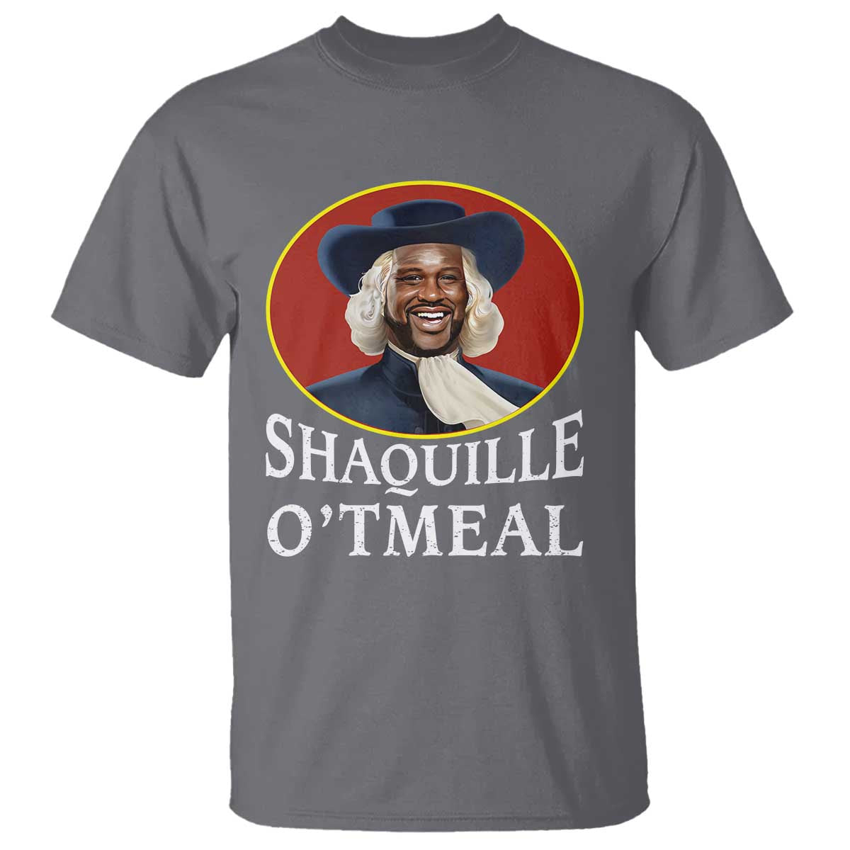 Funny Shaquille Oatmeal T Shirt Shaq O'neal Meme Cereal Parody TS02 Charcoal Print Your Wear