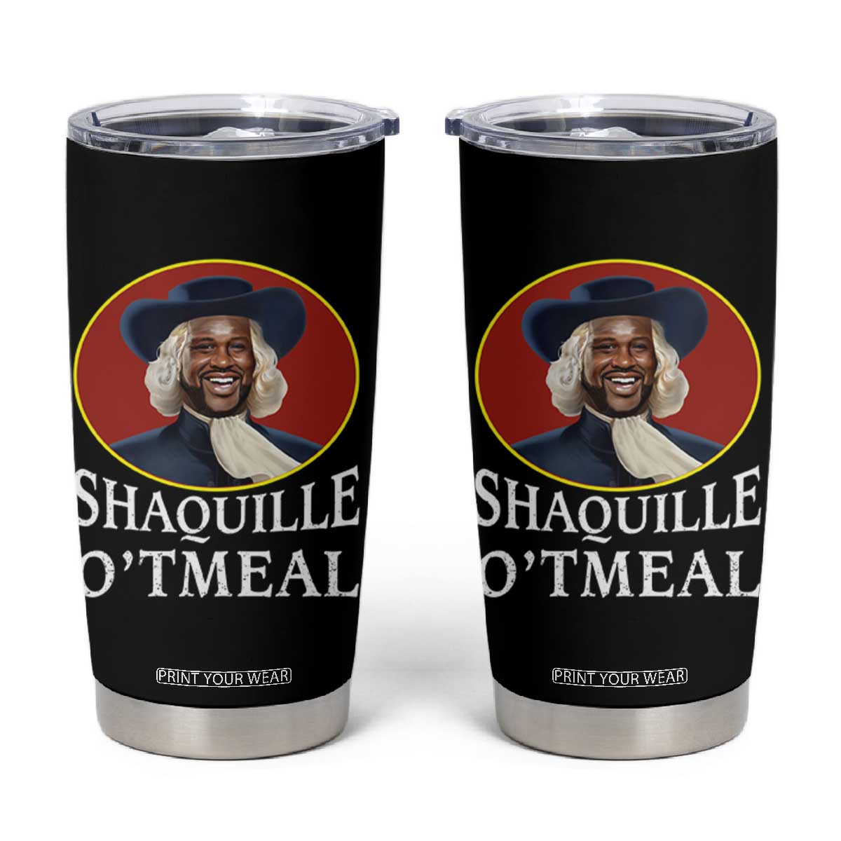 Funny Shaquille Oatmeal Tumbler Cup Shaq O'neal Meme Cereal Parody TS02 Black Print Your Wear