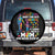 Autism Mom Spare Tire Cover Who Never Gives Up Family Support Autistic TS02 No hole Black Print Your Wear