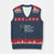 Are We Great Yet Because I Feel Ashamed V-Neck Knit Sweater Vest Horrified Embarrassed Crying Statue of Liberty TS02 Navy Red Print Your Wear