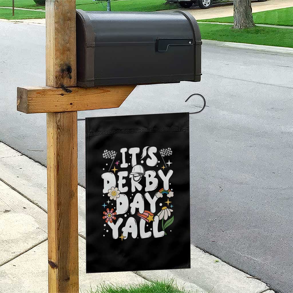 It's Derby Day Y'All Garden Flag Retro Groovy KY Horse Racing TS02 Print Your Wear