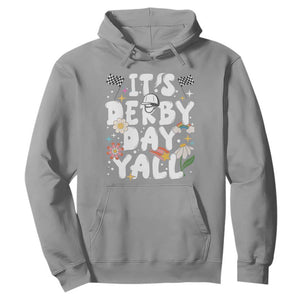 It's Derby Day Y'All Hoodie Retro Groovy KY Horse Racing TS02 Sport Gray Print Your Wear