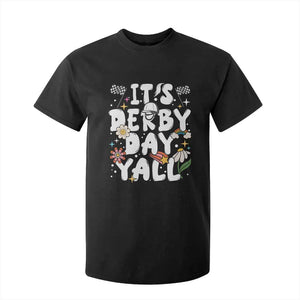It's Derby Day Y'All T Shirt For Kid Retro Groovy KY Horse Racing TS02 Black Print Your Wear