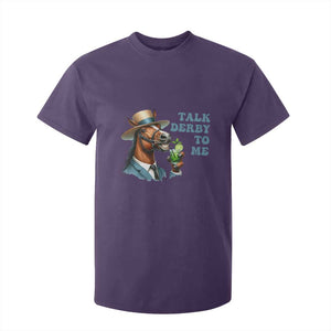 Talk Derby To Me T Shirt For Kid Funny Horse Racing KY Racing Day TS02 Purple Print Your Wear