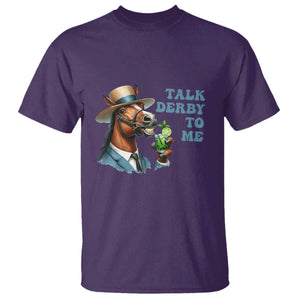 Talk Derby To Me T Shirt Funny Horse Racing KY Racing Day TS02 Purple Print Your Wear