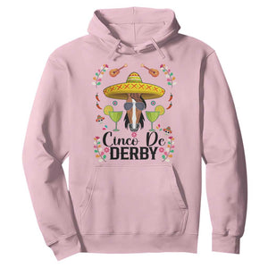 Cinco De Derby Funny Horse Racing Fiesta Hoodie Mexican Sombrero and Margarita Horse Lover TS02 Light Pink Print Your Wear