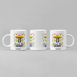 Cinco De Derby Funny Horse Racing Fiesta Coffee Mug Mexican Sombrero and Margarita Horse Lover TS02 Print Your Wear