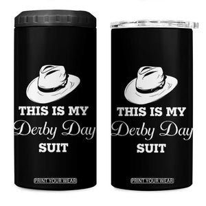This Is My Derby Day Suit Fedora Hat Graphic 4 in 1 Can Cooler Tumbler Funny Sarcastic Horse Racing Fan Part TS02 One Size: 16 oz Black Print Your Wear