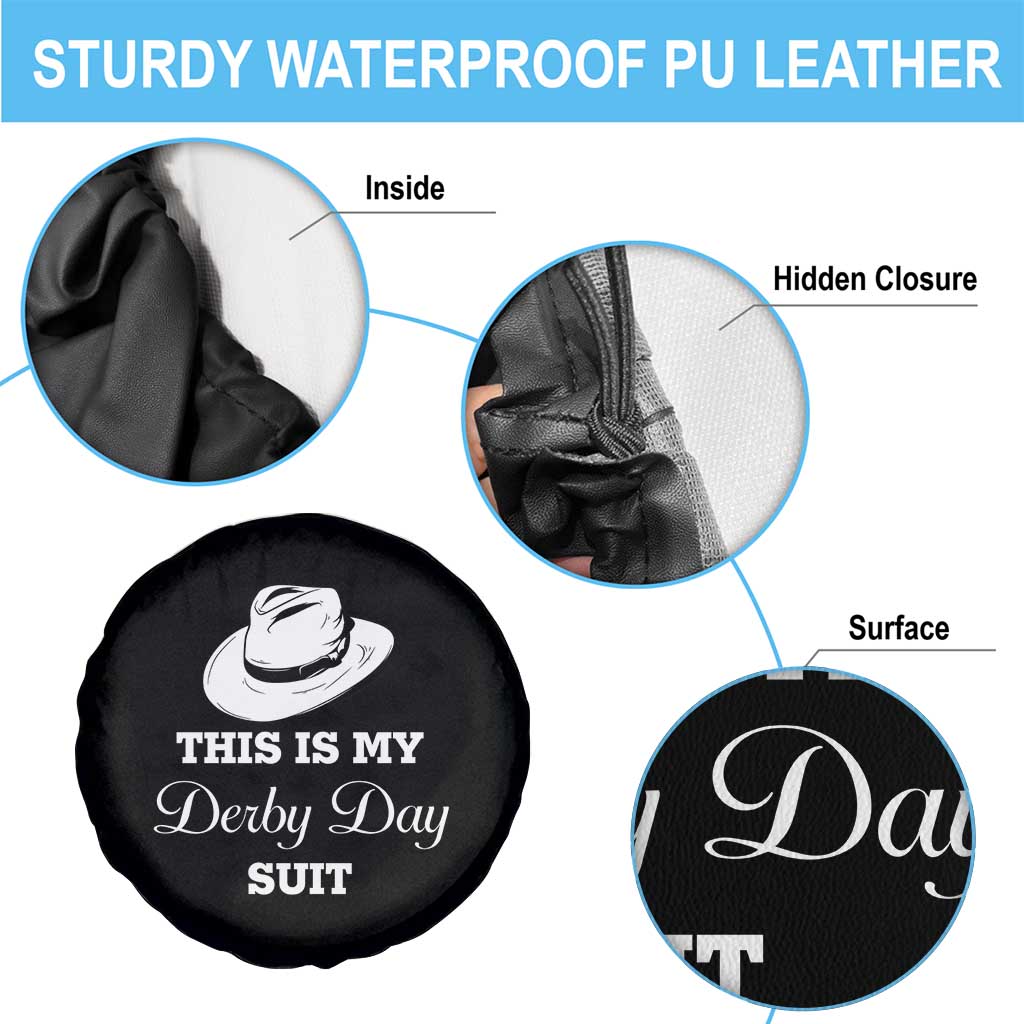 This Is My Derby Day Suit Fedora Hat Graphic Spare Tire Cover Funny Sarcastic Horse Racing Fan Part TS02 Print Your Wear
