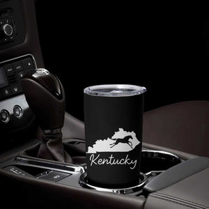 Kentucky State Map with Racing Horse Tumbler Cup Bluegrass State Pride Equestrian TS02 Print Your Wear