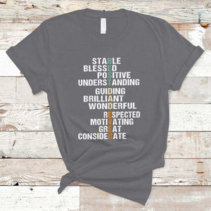 Funny Father's Day T Shirt Best Dad Ever With Words Appreciation TS02 Charcoal Print Your Wear