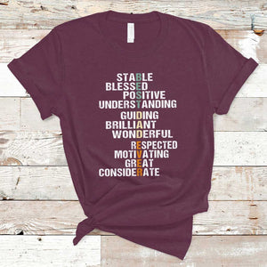 Funny Father's Day T Shirt Best Dad Ever With Words Appreciation TS02 Maroon Print Your Wear