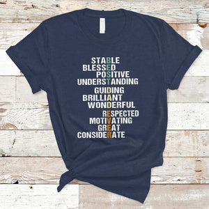Funny Father's Day T Shirt Best Dad Ever With Words Appreciation TS02 Navy Print Your Wear