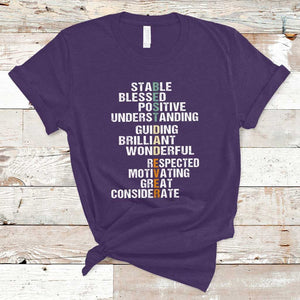 Funny Father's Day T Shirt Best Dad Ever With Words Appreciation TS02 Purple Print Your Wear