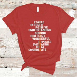 Funny Father's Day T Shirt Best Dad Ever With Words Appreciation TS02 Red Print Your Wear