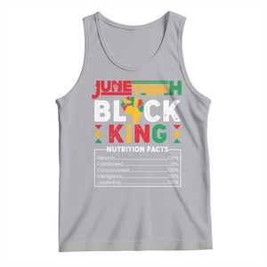 Funny Black King Nutrition Facts Tank Top African American TS02 Athletic Heather Print Your Wear
