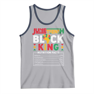 Funny Black King Nutrition Facts Tank Top African American TS02 Athletic Heather Navy Print Your Wear