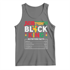 Funny Black King Nutrition Facts Tank Top African American TS02 Black Heather Print Your Wear