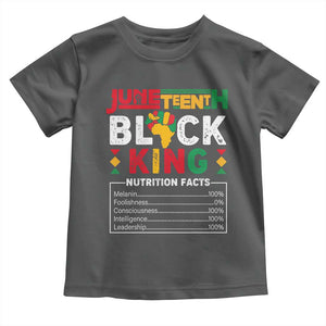 Funny Black King Nutrition Facts Toddler T Shirt African American TS02 Dark Heather Print Your Wear