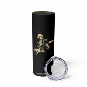 George Washington Rock Star Vintage Portrait Skinny Tumbler Funny Electric Guitar Player Founding Father Retro Aesthetic Patriotic Graphic TS02 Print Your Wear