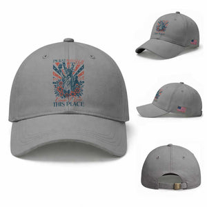 I'm Just Mad As Hell Cause I Love This Place Baseball Cap Vintage Statue of Liberty Patriotic Retro Flora TS02 Baseball Cap Universal Fit Sport Gray Print Your Wear
