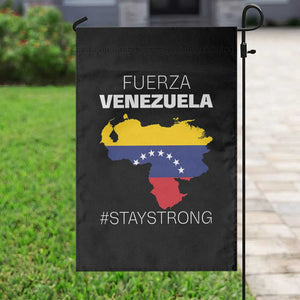Fuerza Venezuela Strong Solidarity Garden Flag Hope Support Venezuelan Patriotic Flag Map TS02 Print Your Wear