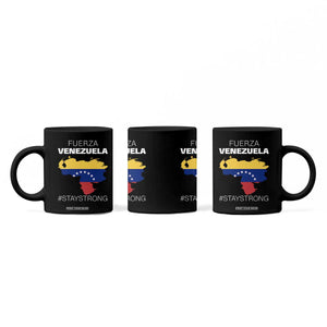 Fuerza Venezuela Strong Solidarity Coffee Mug Hope Support Venezuelan Patriotic Flag Map TS02 Print Your Wear