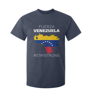 Fuerza Venezuela Strong Solidarity T Shirt For Kid Hope Support Venezuelan Patriotic Flag Map