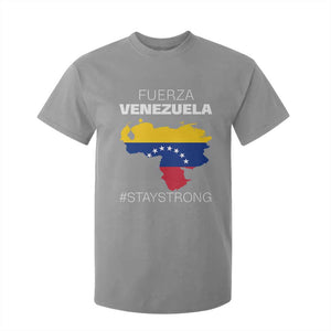 Fuerza Venezuela Strong Solidarity T Shirt For Kid Hope Support Venezuelan Patriotic Flag Map