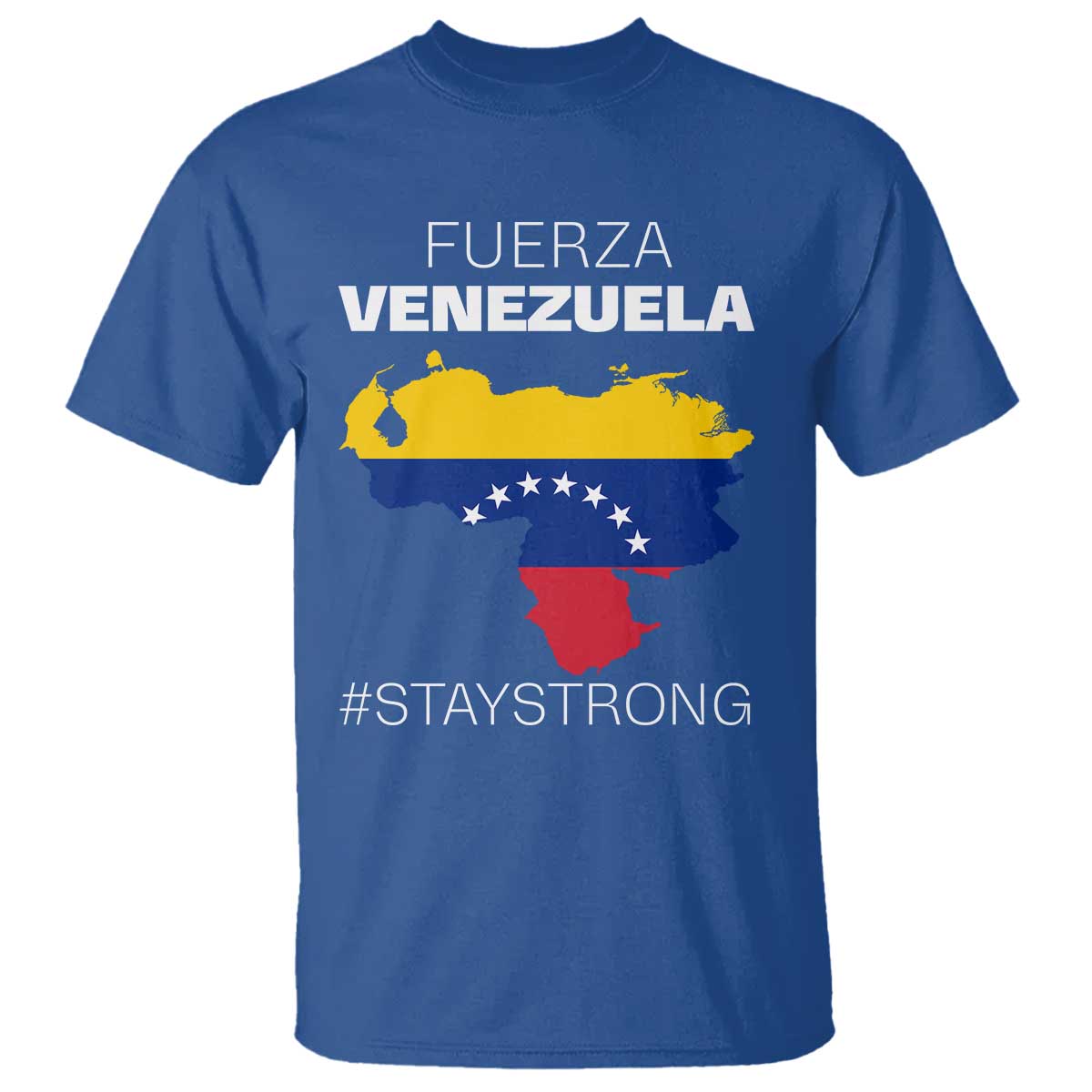 Fuerza Venezuela Strong Solidarity T Shirt Hope Support Venezuelan Patriotic Flag Map