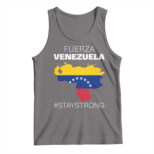 Fuerza Venezuela Strong Solidarity Tank Top Hope Support Venezuelan Patriotic Flag Map