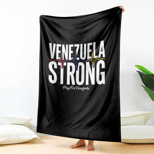 Venezuela Strong Venezuelan Heartbeat Throw Blanket Solidarity Resilience Hope and Prayer TS02 Print Your Wear