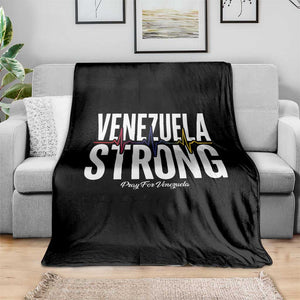 Venezuela Strong Venezuelan Heartbeat Throw Blanket Solidarity Resilience Hope and Prayer TS02 Print Your Wear