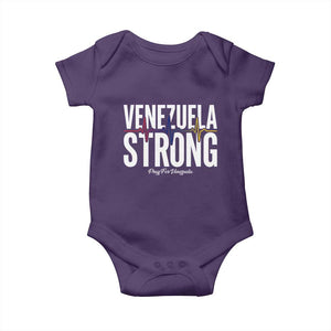 Venezuela Strong Venezuelan Heartbeat Baby Onesie Solidarity Resilience Hope and Prayer