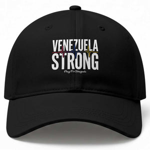 Venezuela Strong Venezuelan Heartbeat Baseball Cap Solidarity Resilience Hope and Prayer