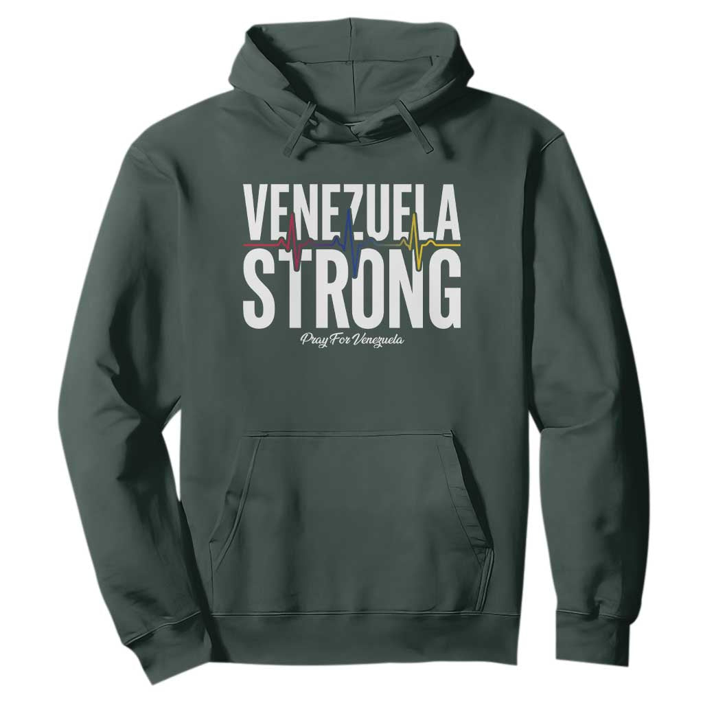 Venezuela Strong Venezuelan Heartbeat Hoodie Solidarity Resilience Hope and Prayer