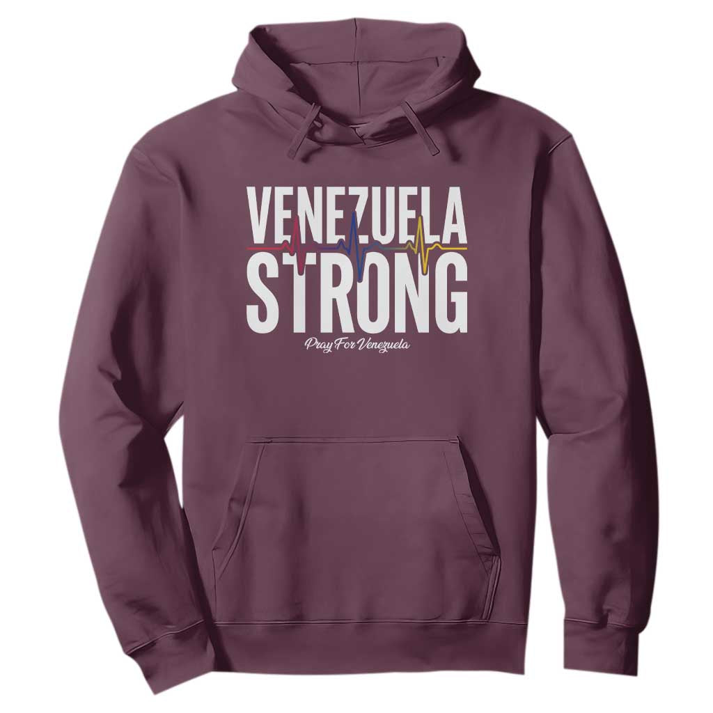 Venezuela Strong Venezuelan Heartbeat Hoodie Solidarity Resilience Hope and Prayer