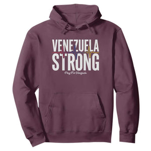 Venezuela Strong Venezuelan Heartbeat Hoodie Solidarity Resilience Hope and Prayer