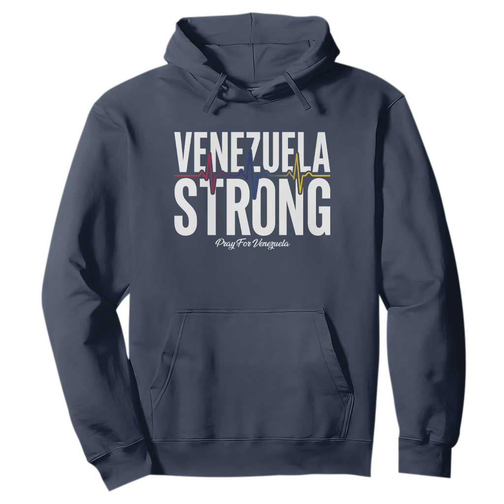 Venezuela Strong Venezuelan Heartbeat Hoodie Solidarity Resilience Hope and Prayer