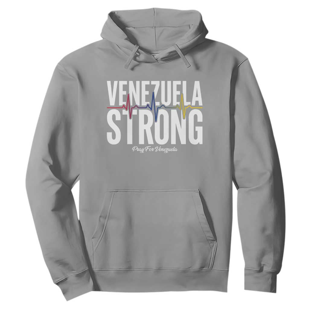 Venezuela Strong Venezuelan Heartbeat Hoodie Solidarity Resilience Hope and Prayer