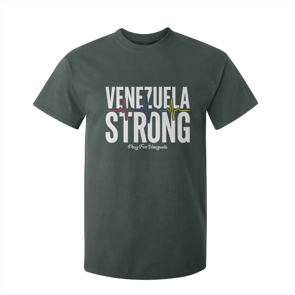 Venezuela Strong Venezuelan Heartbeat T Shirt For Kid Solidarity Resilience Hope and Prayer