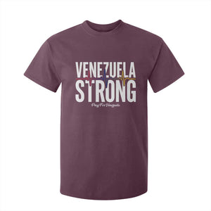 Venezuela Strong Venezuelan Heartbeat T Shirt For Kid Solidarity Resilience Hope and Prayer