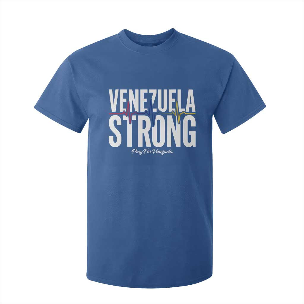 Venezuela Strong Venezuelan Heartbeat T Shirt For Kid Solidarity Resilience Hope and Prayer