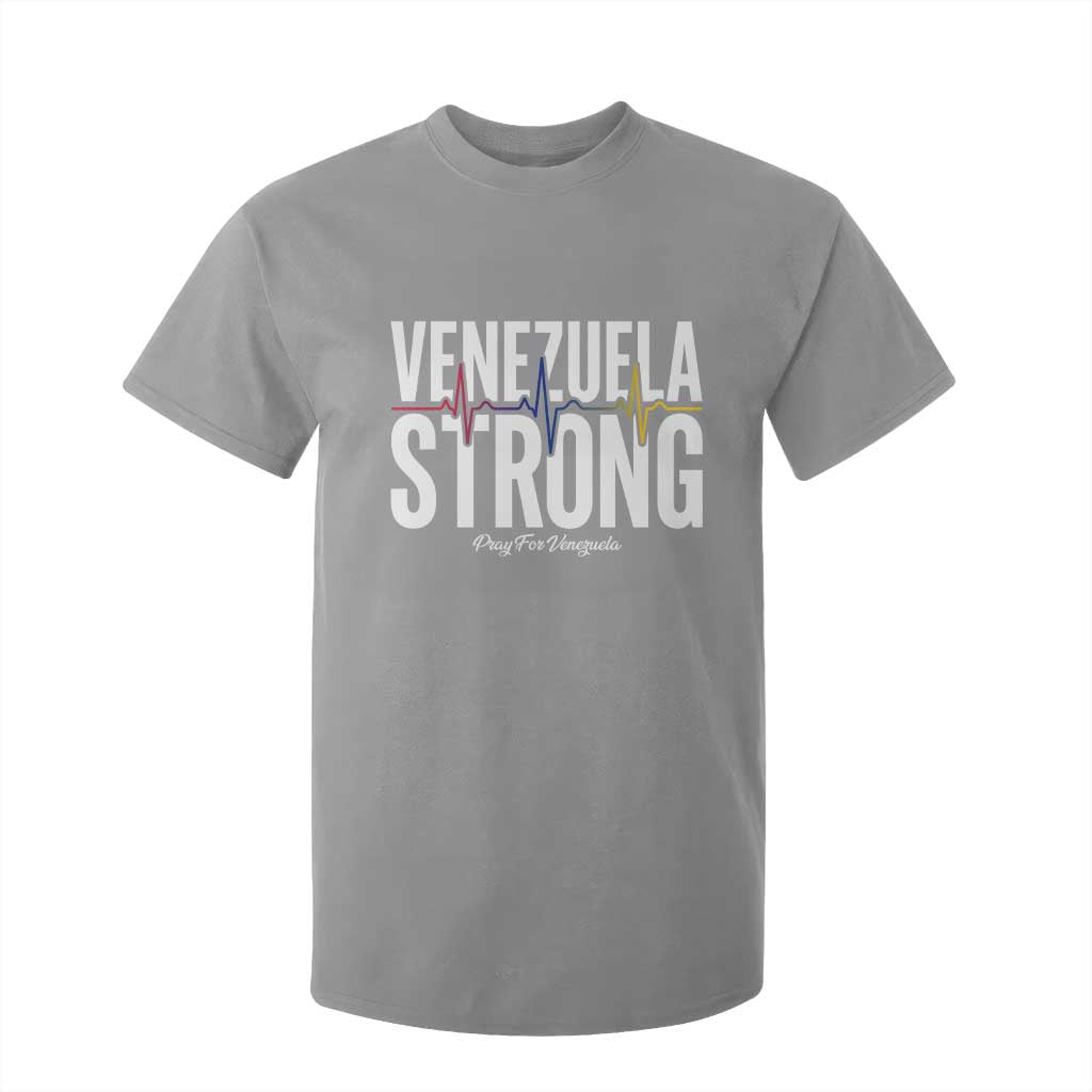 Venezuela Strong Venezuelan Heartbeat T Shirt For Kid Solidarity Resilience Hope and Prayer