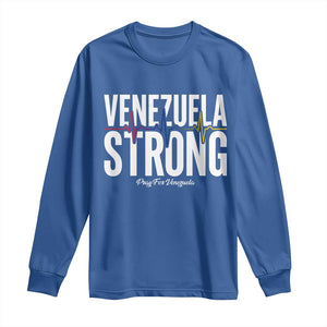 Venezuela Strong Venezuelan Heartbeat Long Sleeve Shirt Solidarity Resilience Hope and Prayer
