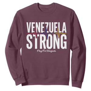 Venezuela Strong Venezuelan Heartbeat Sweatshirt Solidarity Resilience Hope and Prayer